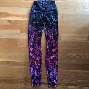 Lululemon colorful floral full length leggings